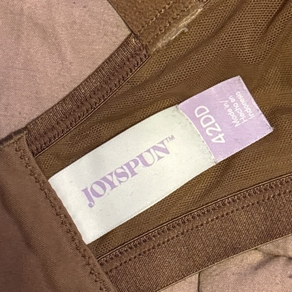 Joyspun Women Brown Underwire Full Figure Sheer Mesh Bra 42DD - Picture 4 of 4